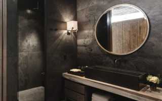 Ванная комната дизайн в темных тонах