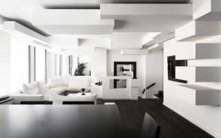Черно белая квартира дизайн