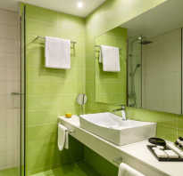 Ванная в зеленом цвете дизайн фото