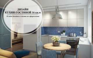 Дизайн квадратной кухни 16 кв м фото