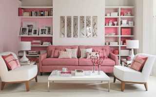 Интерьер в розовом стиле